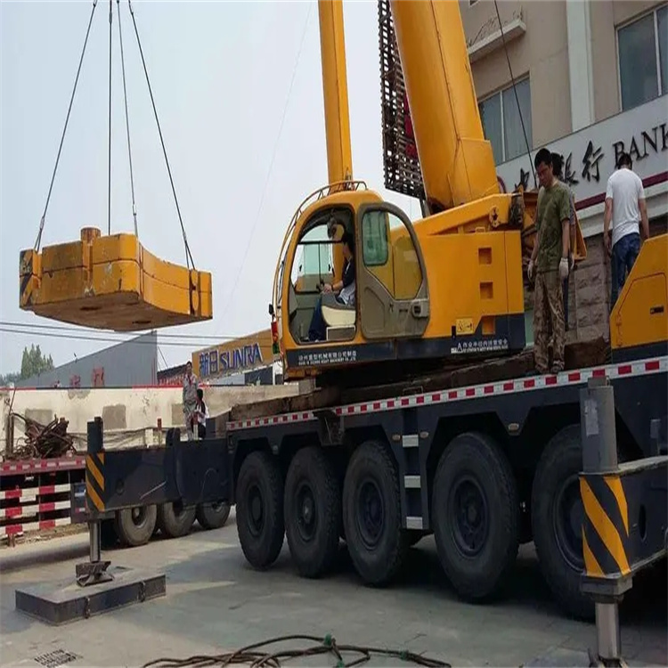 南京高淳当地吊车出租|机器吊装|75吨|工厂搬迁服务